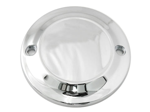 Chrome 2-Hole Smooth Ignition System Cover - V-Twin Mfg.