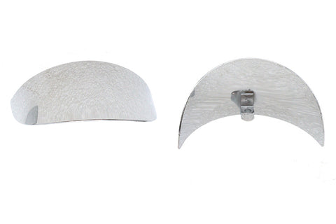 Chrome 4-1/2 inch Deco Spotlamp Visor Set - V-Twin Mfg.