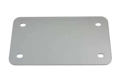 License Plate Frame Backing Plate Chrome Smooth Style - V-Twin Mfg.