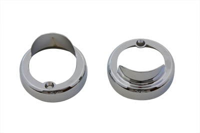 Chrome Bullet Marker Lamp Visor - V-Twin Mfg.