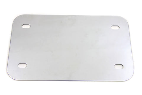 License Plate Frame Backing Plate Smooth Style Chrome - V-Twin Mfg.