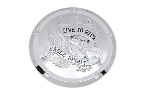 Eagle Spirit Derby Cover Chrome - V-Twin Mfg.