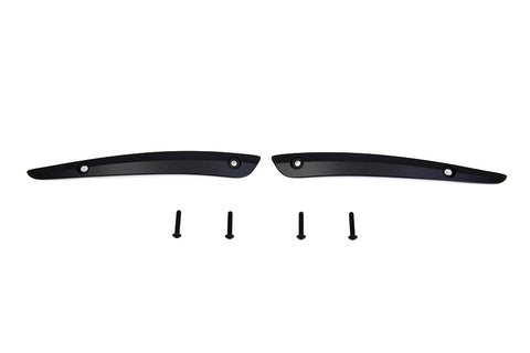 Black Split Windshield Trim Set - V-Twin Mfg.