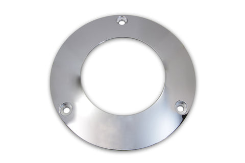 3-Hole C-Thru Derby Cover Chrome - V-Twin Mfg.
