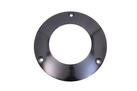 Black 3-Hole C-Thru Derby Cover - V-Twin Mfg.