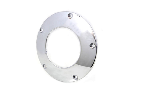 Chrome 5-Hole C-Thru Derby Cover - V-Twin Mfg.