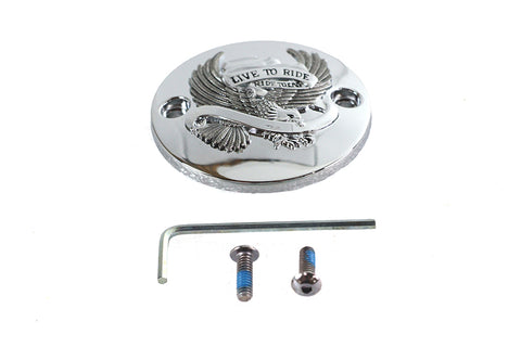 M8 Ignition System Cover Eagle Chrome - V-Twin Mfg.
