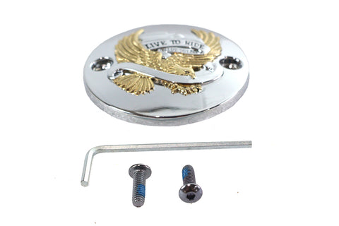 M8 Ignition System Cover Eagle Gold - V-Twin Mfg.