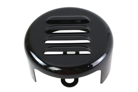 Black Louvered Horn Cover - V-Twin Mfg.