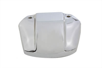 Chrome Headlamp Visor Cover without Cut-Out - V-Twin Mfg.