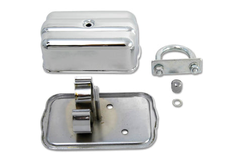 Universal Chrome Spark Plug Holder with Clamps - V-Twin Mfg.