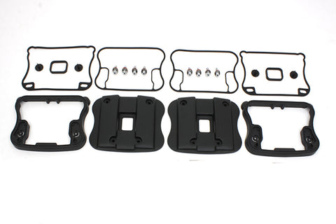 Top Rocker Box Cover and D-Ring Kit Black - V-Twin Mfg.