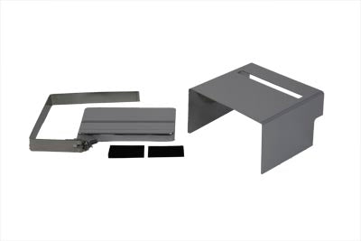 Chrome Slotted Battery Cover Kit - V-Twin Mfg.