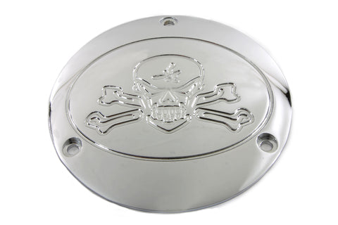 Chrome Bonehead Type Derby Cover - V-Twin Mfg.