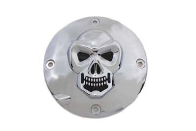 Skull Clutch Inspection Cover Chrome - V-Twin Mfg.