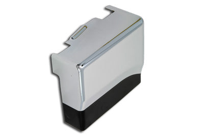 Battery Top and Side Cover Chrome with Black Accent - V-Twin Mfg.