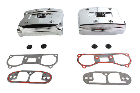 Chrome Rocker Box Cover Set - V-Twin Mfg.