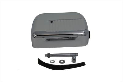 Chrome Dual Coil Finned Panhead Style Coil Cover - V-Twin Mfg.