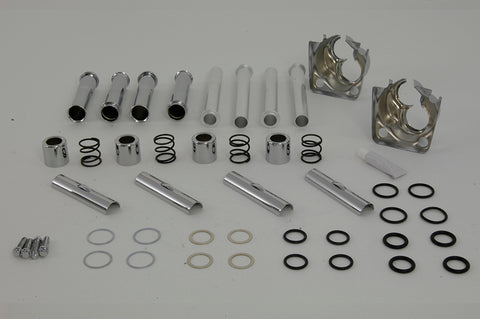 Pushrod Cover Set Chrome - V-Twin Mfg.