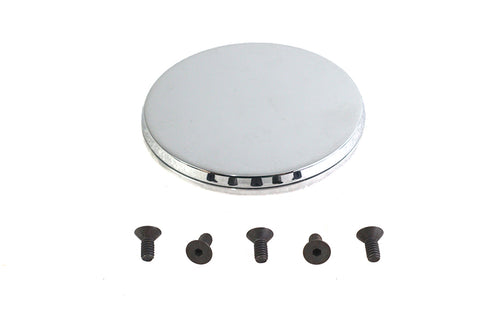 Smooth Chrome Ignition System Cover with Hidden Screws - V-Twin Mfg.