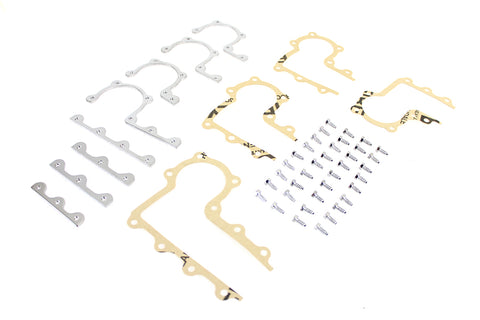 Cover Strip and Gasket Kit Chrome - V-Twin Mfg.