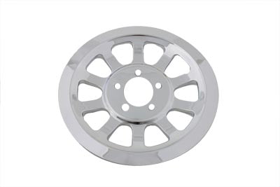 Outer Pulley Cover 70 Tooth Chrome - V-Twin Mfg.