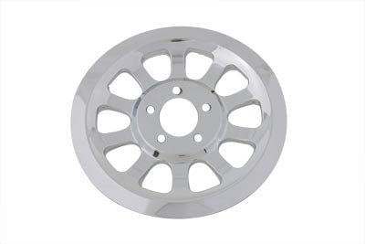 Outer Pulley Cover 66 Tooth Chrome - V-Twin Mfg.
