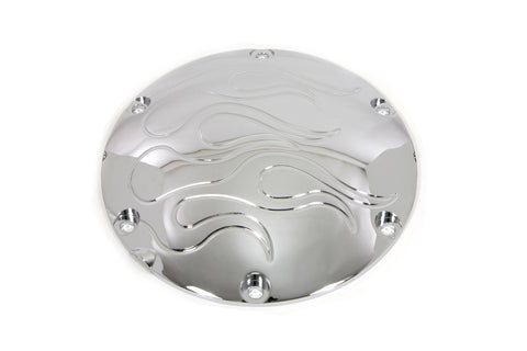 Flame Derby Cover Chrome - V-Twin Mfg.
