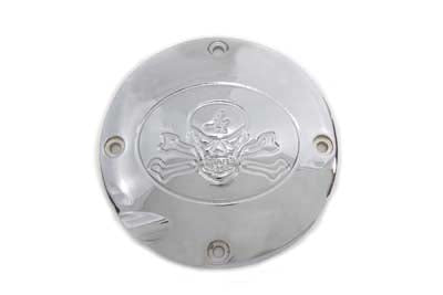 Skull Clutch Inspection Cover Chrome - V-Twin Mfg.