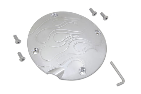 Flame Clutch Inspection Cover Chrome - V-Twin Mfg.