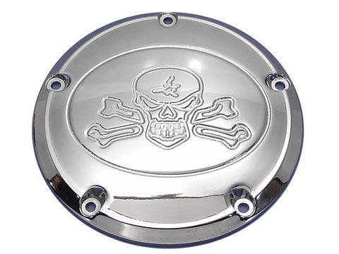 Skull Derby Cover Chrome - V-Twin Mfg.