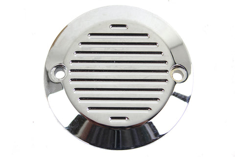Chrome 2-Hole Ball Milled Ignition System Cover - V-Twin Mfg.