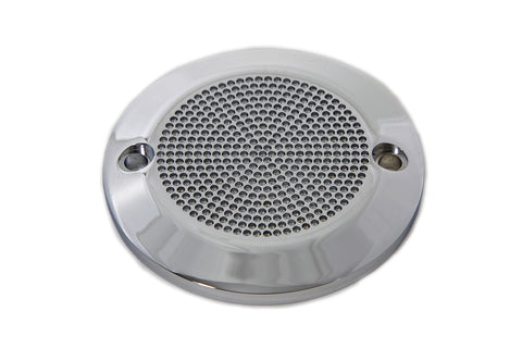 Chrome 2-Hole Perforated Ignition System Cover - V-Twin Mfg.