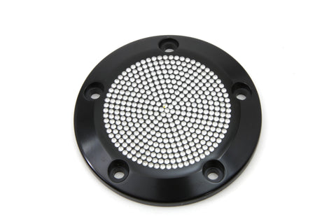 Black 5-Hole Perforated Ignition System Cover - V-Twin Mfg.