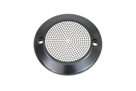 Black 2-Hole Perforated Ignition System Cover - V-Twin Mfg.