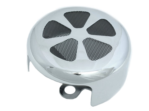 Spoke Style Round Horn Cover Chrome - V-Twin Mfg.