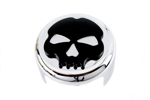 Skull Horn Cover Chrome - V-Twin Mfg.