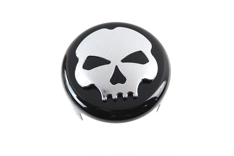 Skull Horn Cover Black - V-Twin Mfg.