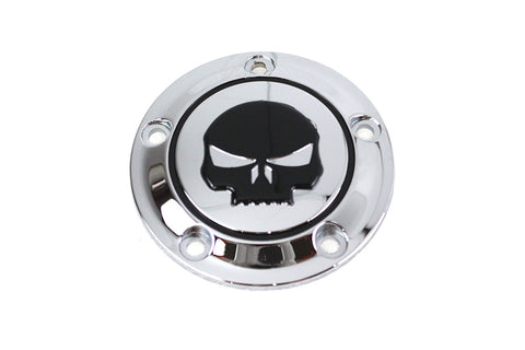 Skull Ignition System Cover 5-Hole Chrome - V-Twin Mfg.