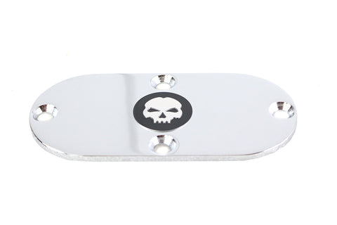 Skull Inspection Cover Chrome - V-Twin Mfg.