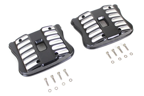 Black Accent XL Rocker Box Cover Set - V-Twin Mfg.