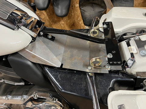 Seat Base Mount Plate Black - V-Twin Mfg.