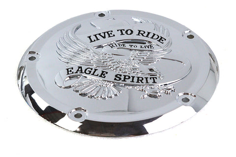 Eagle Spirit Derby Cover Chrome - V-Twin Mfg.
