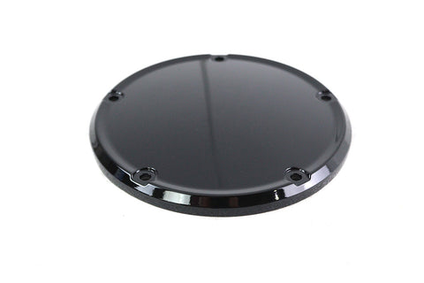 M8 Gloss Black 5-Hole Smooth Derby Cover - V-Twin Mfg.