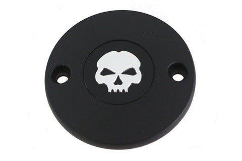 M8 Ignition System Cover Skull Black - V-Twin Mfg.