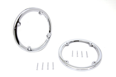 Chrome Rear Tour-Pak Speaker Trim Set - V-Twin Mfg.
