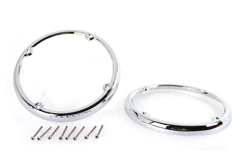 Chrome Rear Tour-Pak Speaker Trim Set - V-Twin Mfg.