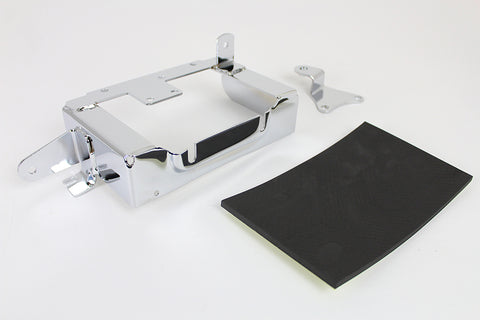 Chrome Battery Carrier - V-Twin Mfg.