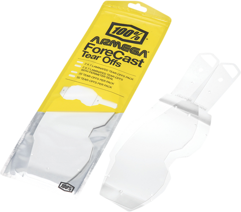 100% Armega Forecast Tear-Offs - Standard - 50 Pack 59066-00001