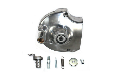 Kick and Electric Sprocket Cover Complete Polished - V-Twin Mfg.